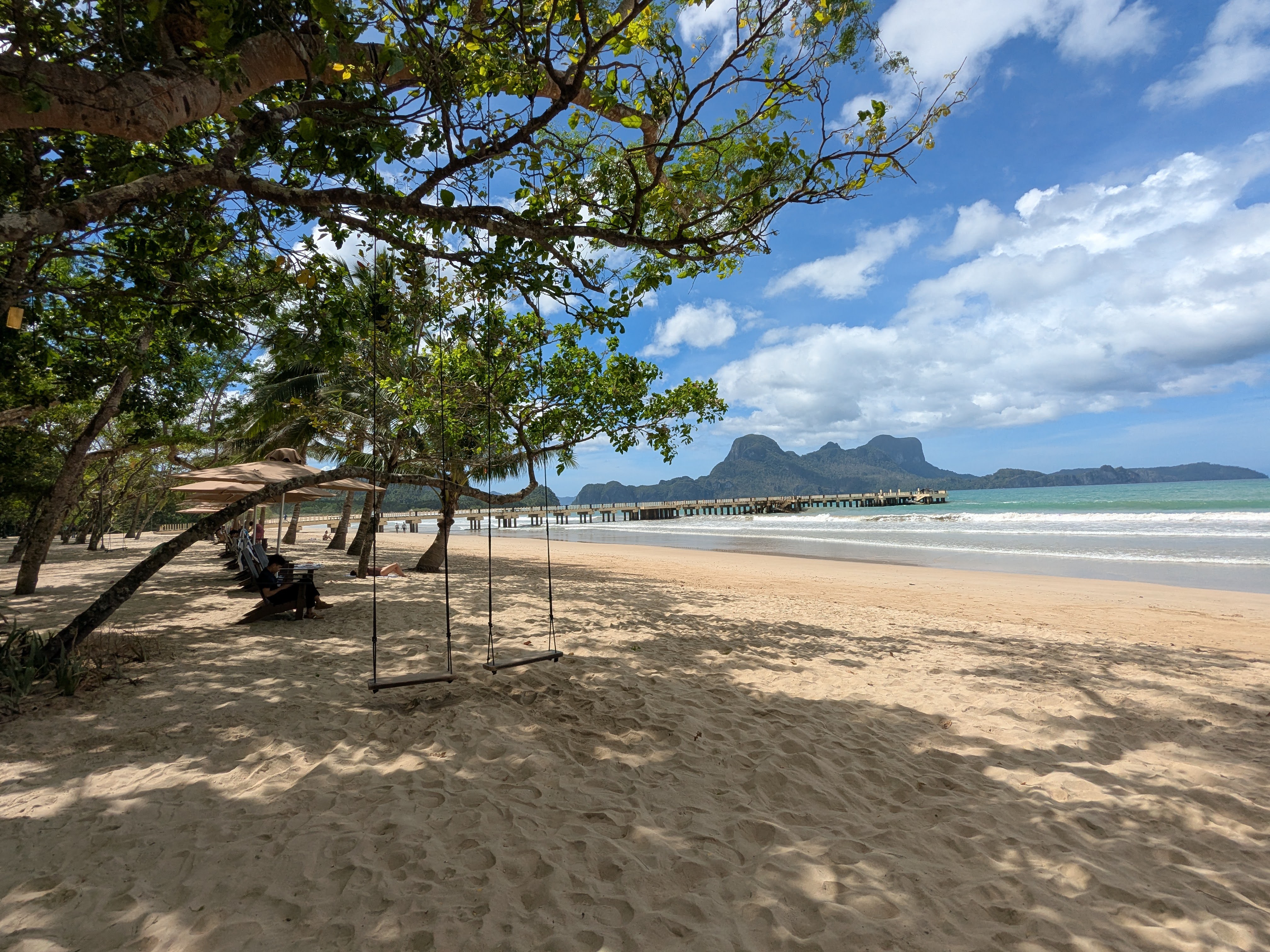 Lio Beach, El Nido — calm shallow water at golden hour